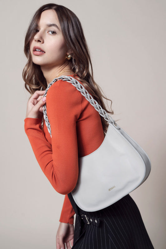 Petra Curved Chain Shoulder Bag