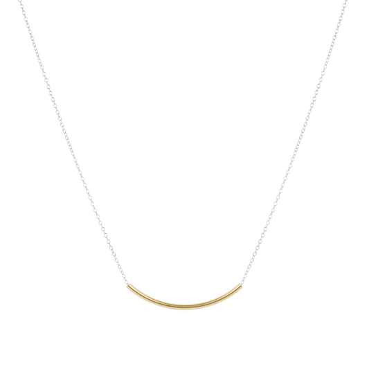 enewton 16" Necklace Mixed Metal - Bliss Bar Gold