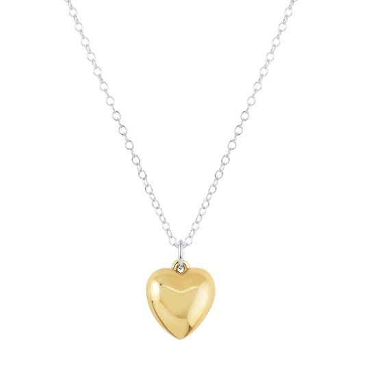 enewton 16" Necklace Mixed Metal - Love Plush Gold Charm