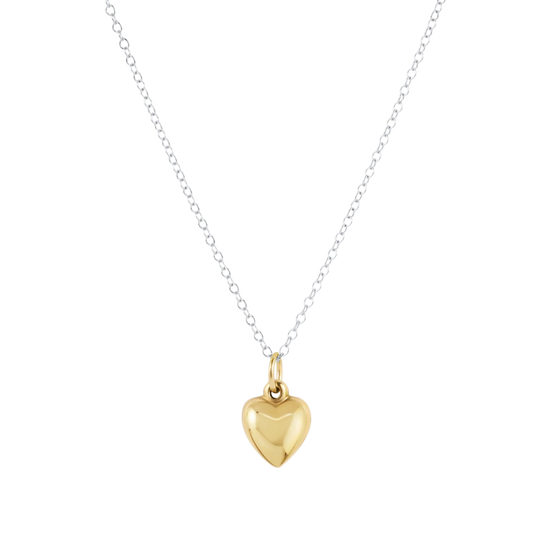 enewton 16" Necklace Mixed Metal - Love Plush Small Gold Charm