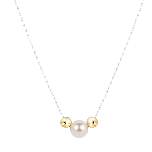 enewton 16" Necklace Mixed Metal- Purpose Gold Pearl