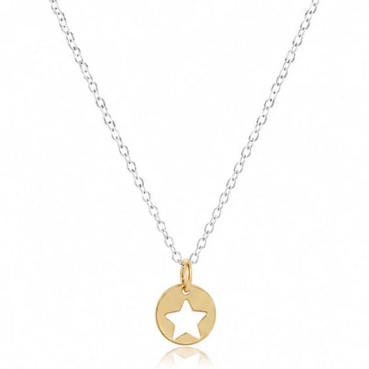 enewton 16" Necklace Mixed Metal - Star Small Gold Disc