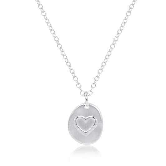 enewton 16" Necklace Sterling - Inspire Love Small Sterling Disc