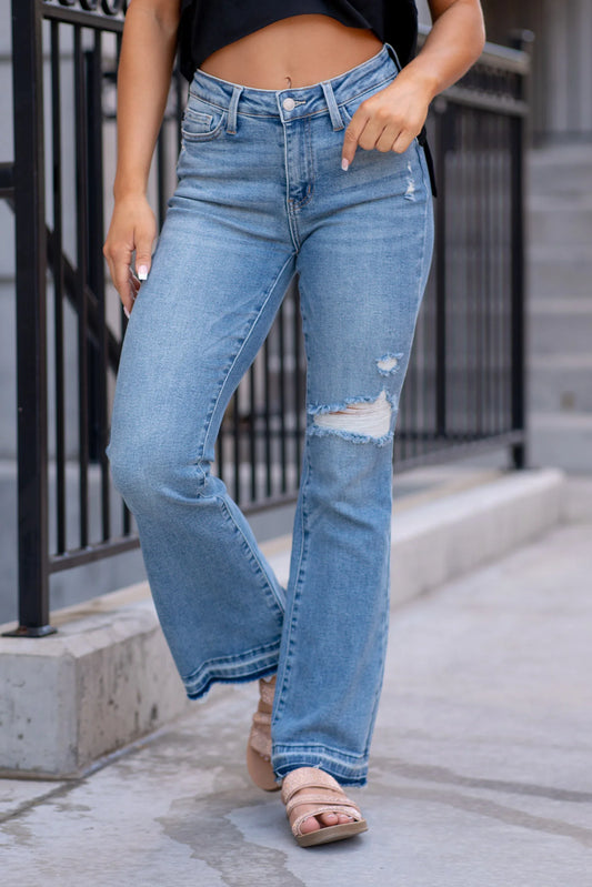 Judy Blue MR Destroy & Released Hem Bootcut