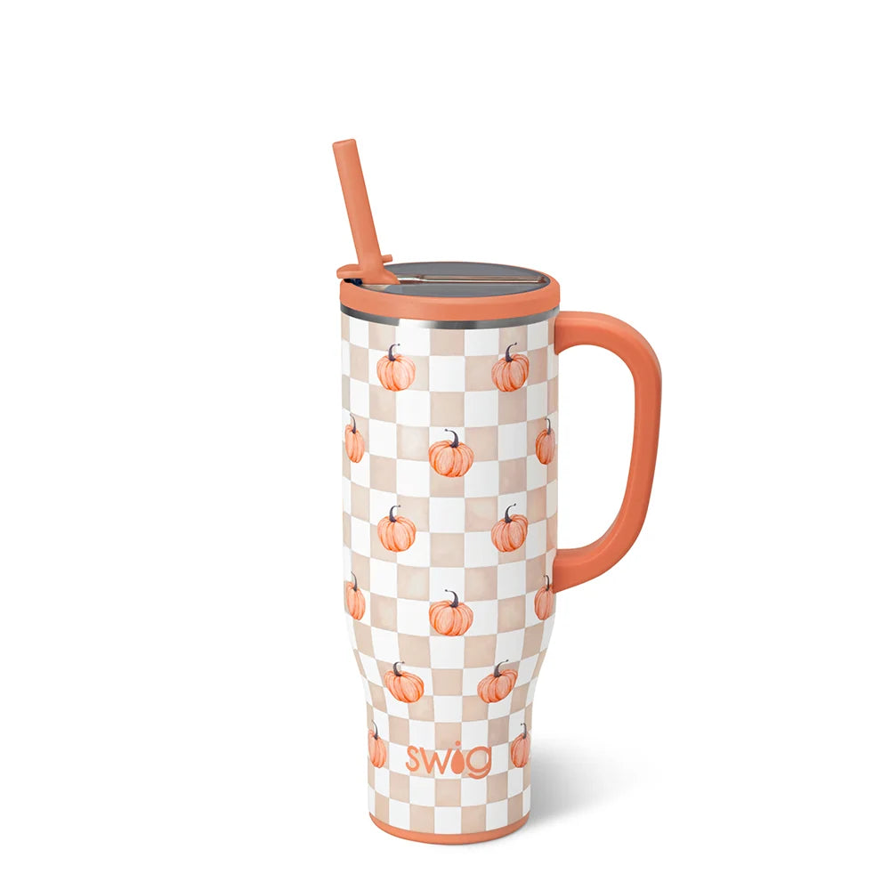 Swig Pumpkin Check Mega Mug 30 oz
