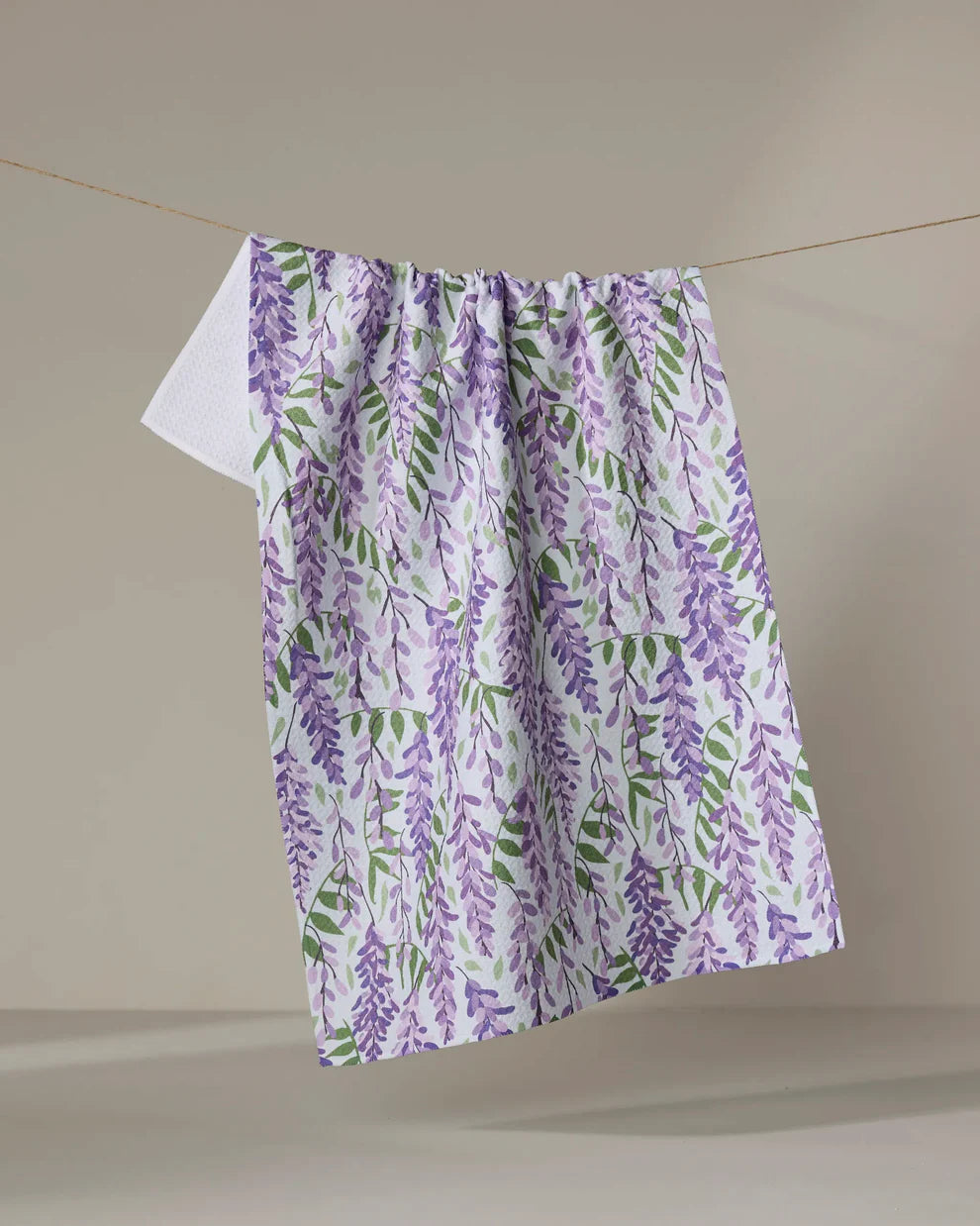 Geometry - Wisteria Tea Towel