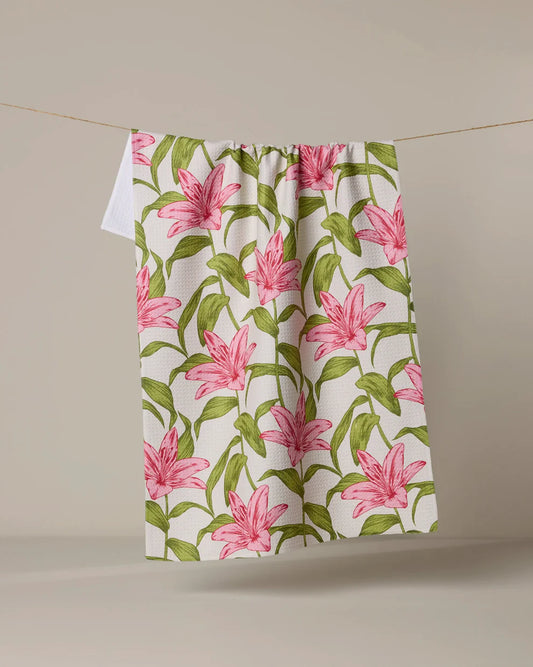 Geometry - Mother Of Lily Tea Towel
