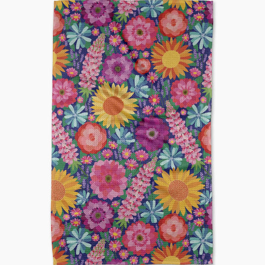 Geometry - Spring Blooms Tea Towel