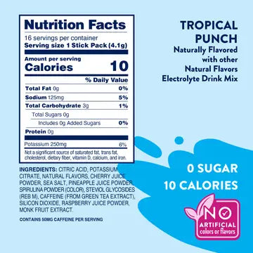 Jordan's Tropical Punch Refresher Stix