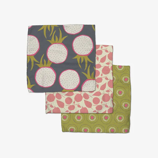 Geometry - Tropical Fruit Dishcloth Set