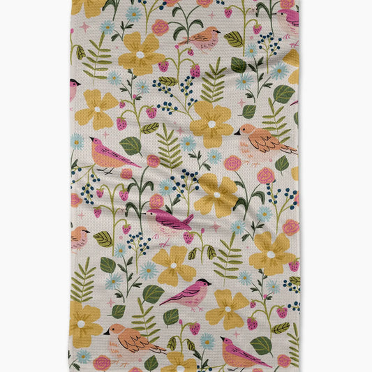 Geometry - Summer Songbirds Tea Towel