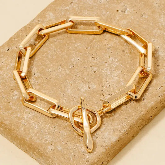Rectangle Toggle Bracelet