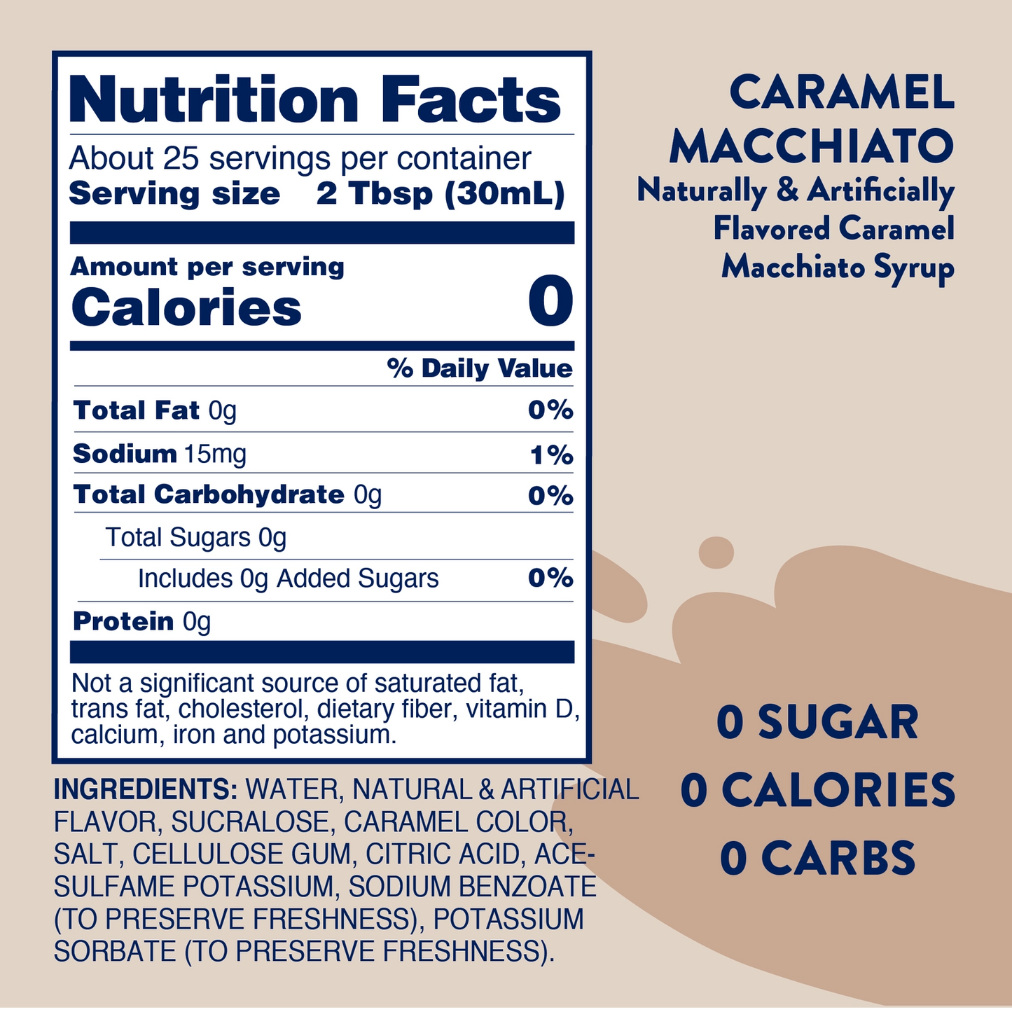 Jordan's Caramel Macchiato Skinny Syrup