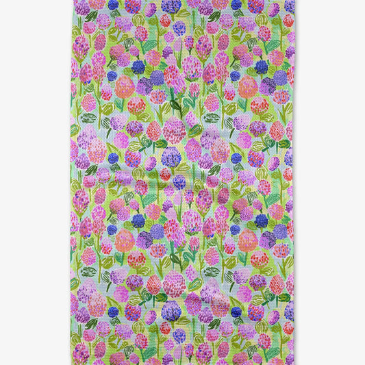 Geometry - Spring Clovers Tea Towel