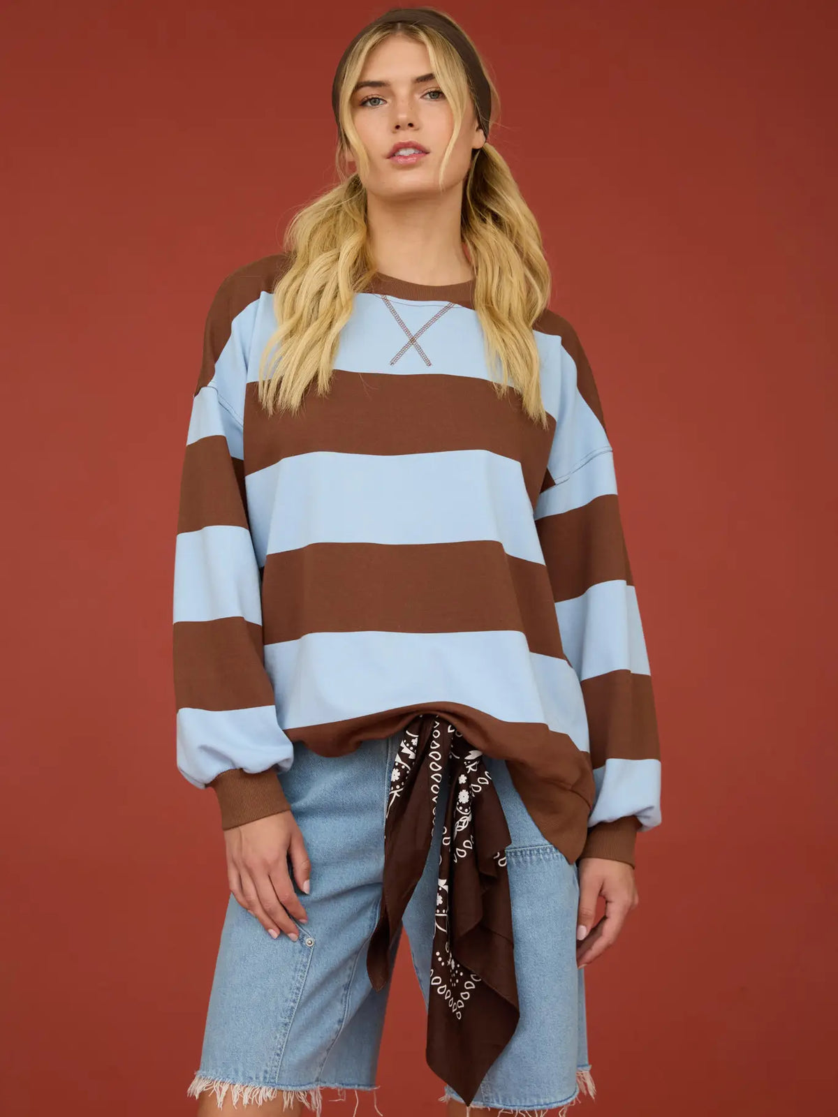 The Wide Stripe Pullover
