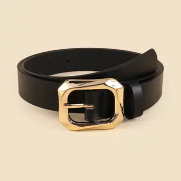 Angled Rectangle Shaped Buckle Belt