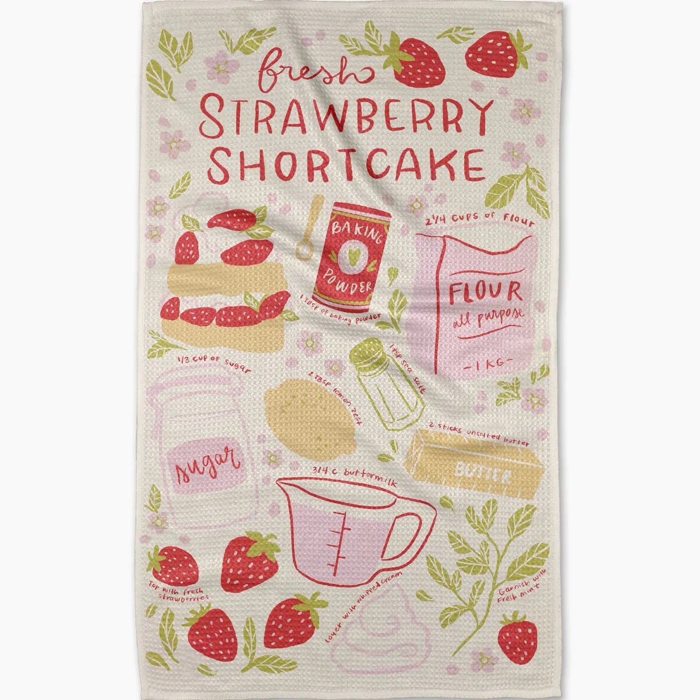 Geometry - Fresh Shortcake Tea Towel