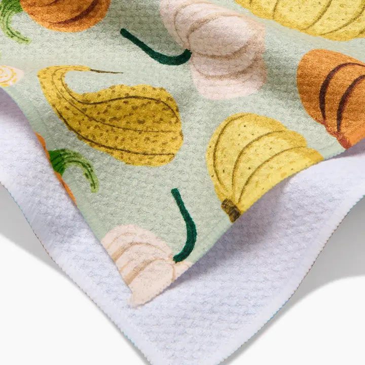 Geometry - Pumpkins And Gourds Tea Towel