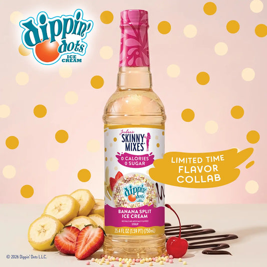 Jordan's Dippin' Dots Banana Split Ice Cream Sugar Free Skinny Syrup