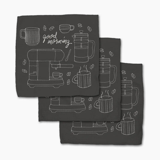 Geometry - Good Morning Coffee Dish Cloth Set