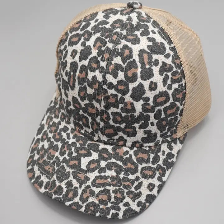 Leopard Print Trucker Hat