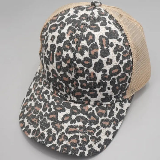 Leopard Print Trucker Hat