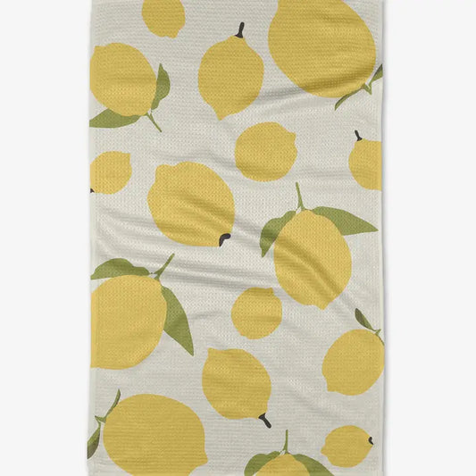 Geometry - Sunny Lemons Tea Towel