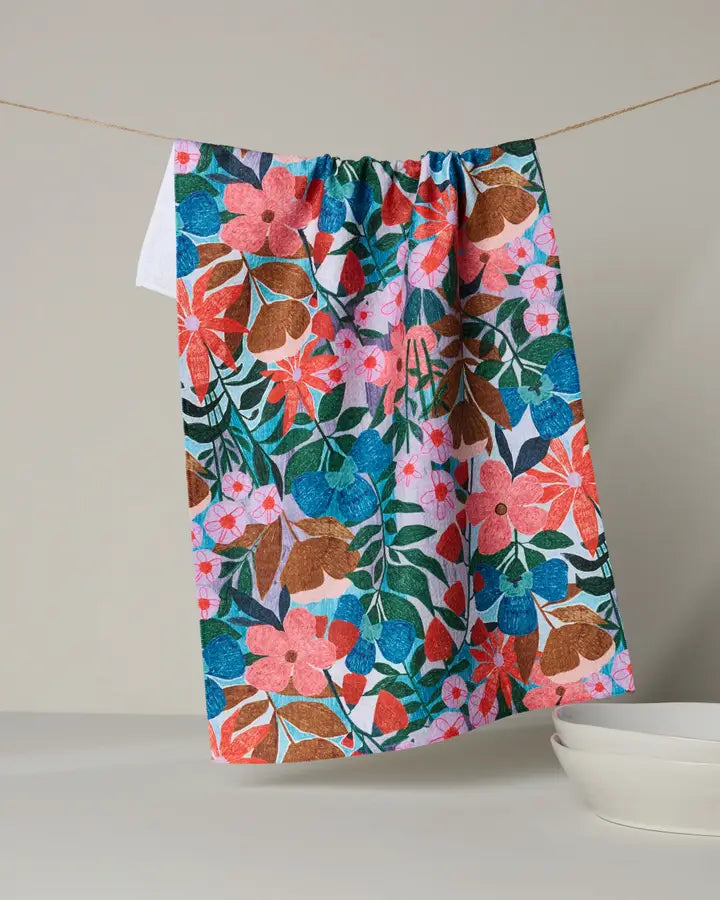 Geometry - Bloom Entangled Tea Towel