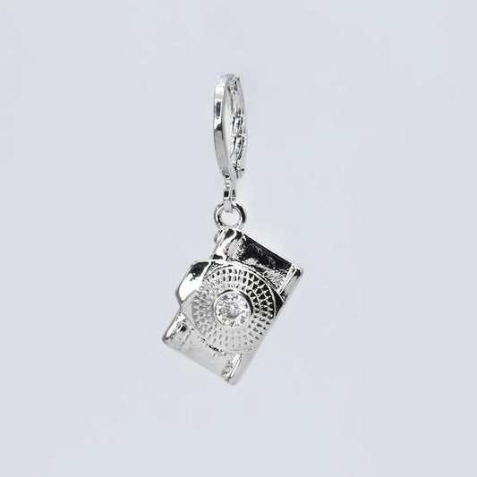 Camera Silver Charm