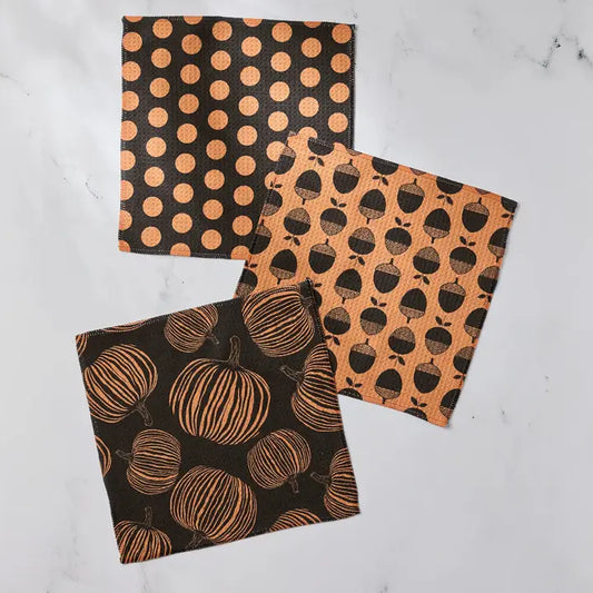 Geometry - Autumn Noir Dishcloth Set