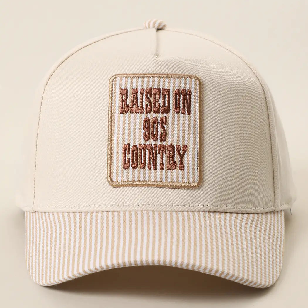 Raised on 90s Country Patch Trucker Hat