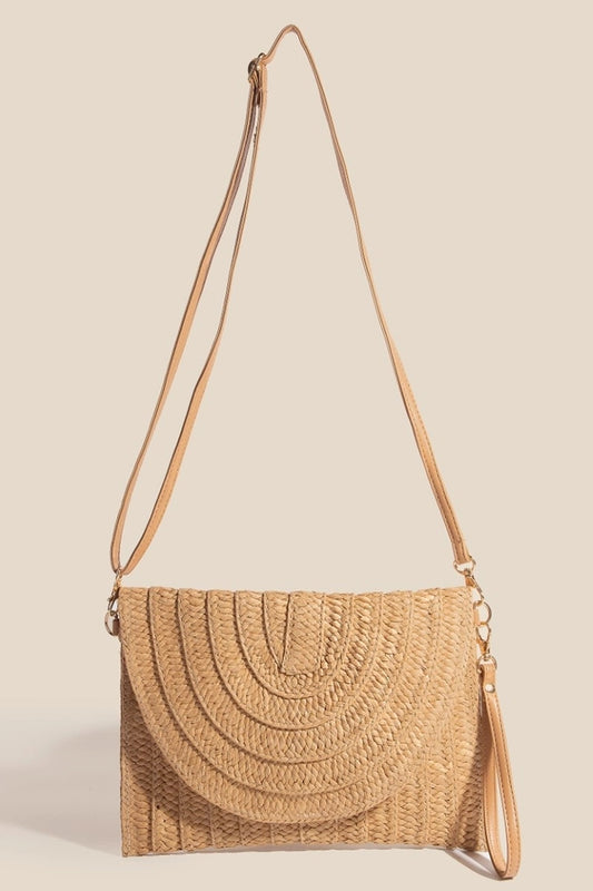 Braided Envelope Clutch Bag