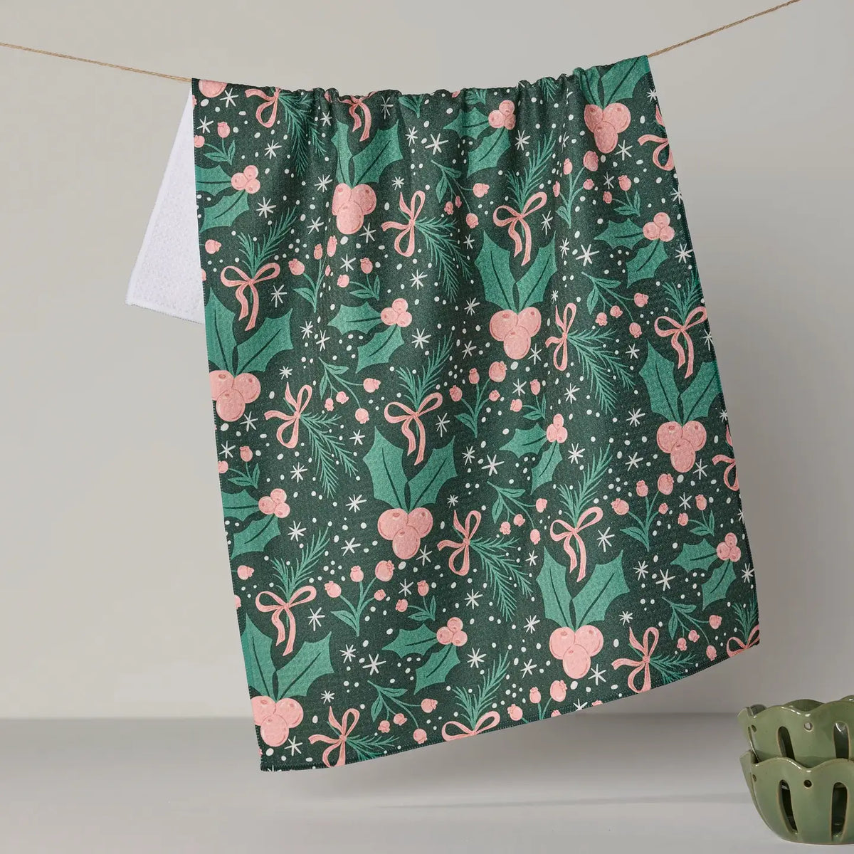 Geometry - Sugarplum Florals Tea Towel
