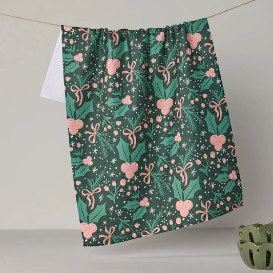 Geometry - Sugarplum Florals Tea Towel