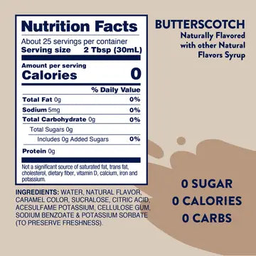 Jordan's Butterscotch Skinny Syrup
