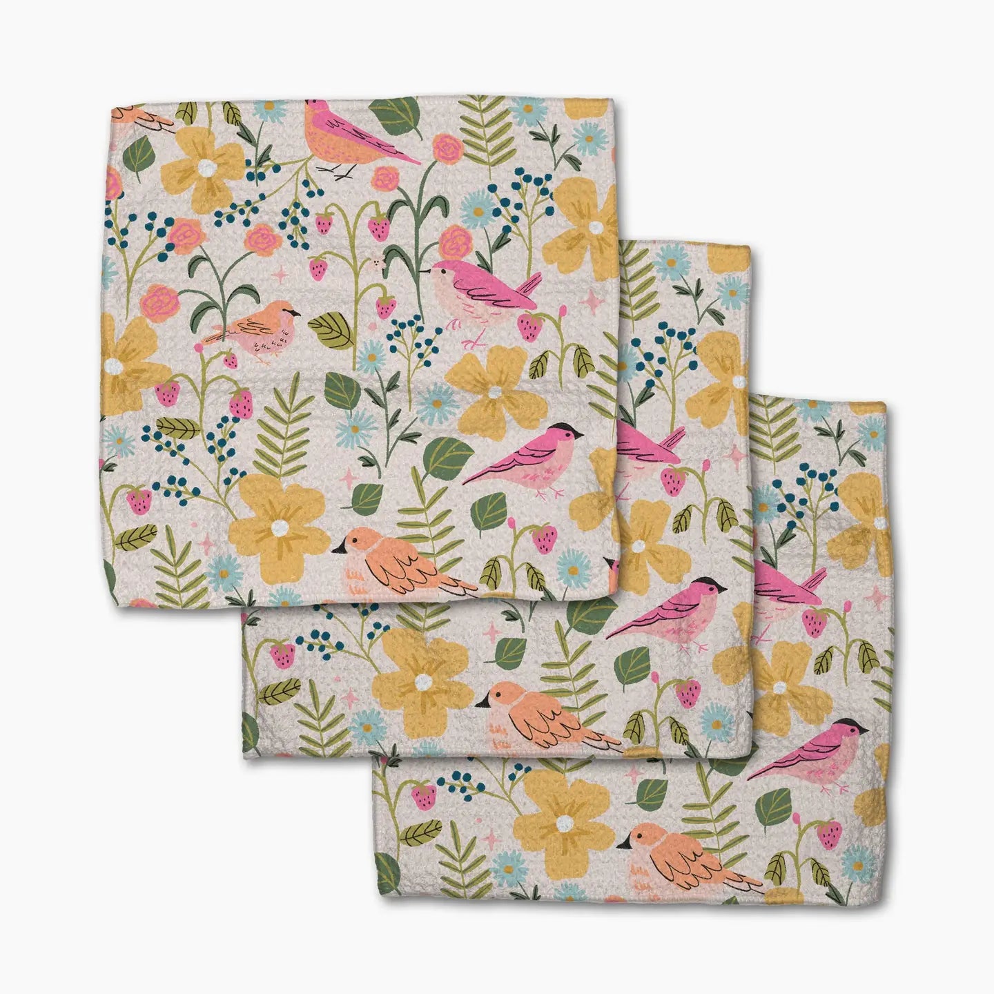 Geometry - Summer Songbirds Dishcloth Set