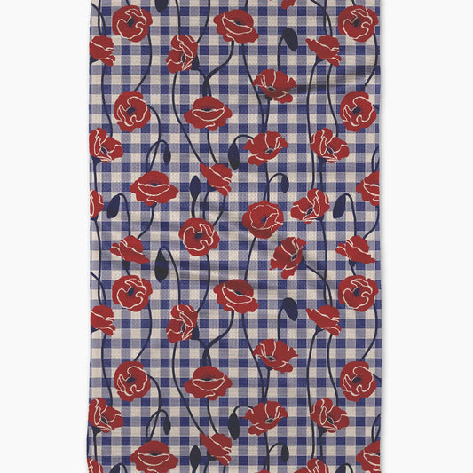 Geometry - Freedom Poppy Field Tea Towel