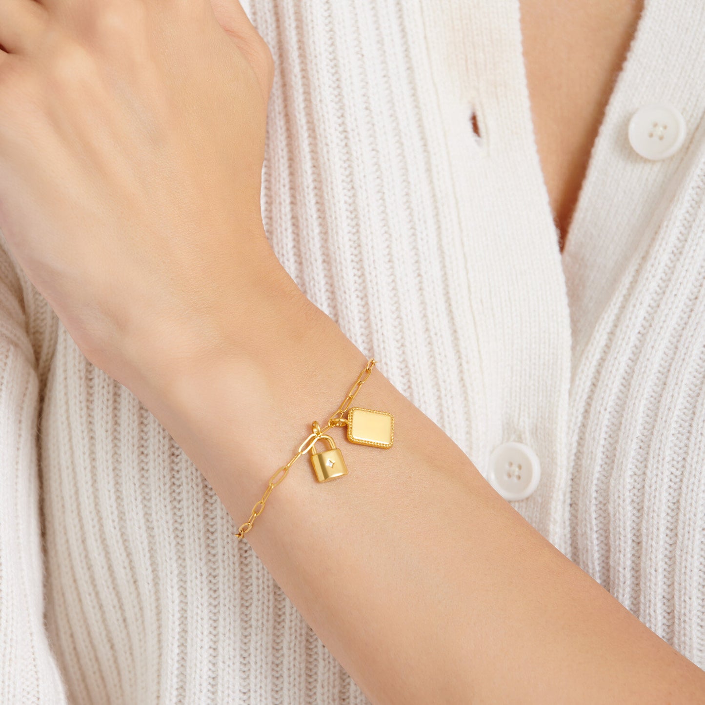 Inner Strength Gold Charm Bracelet
