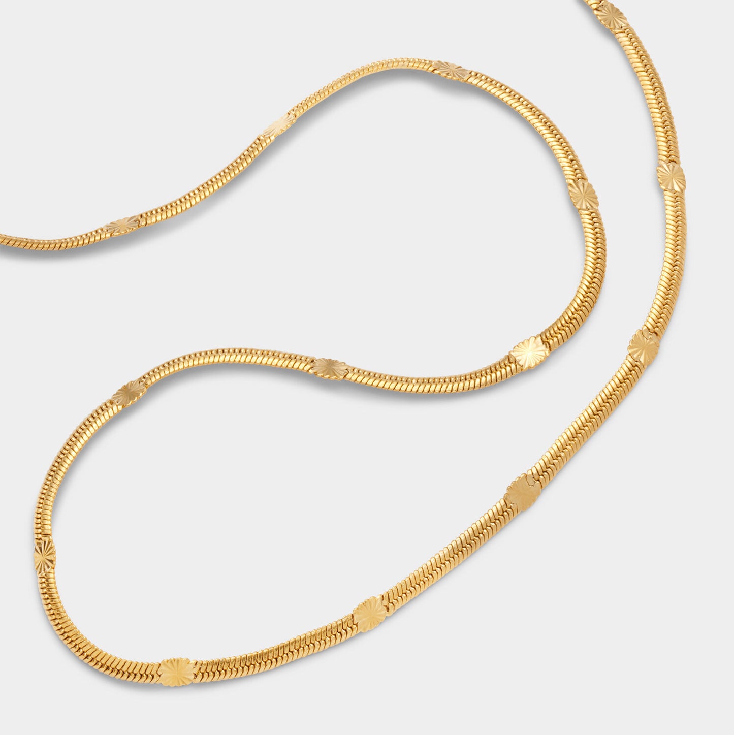Celeste Gold Snake Chain Necklace