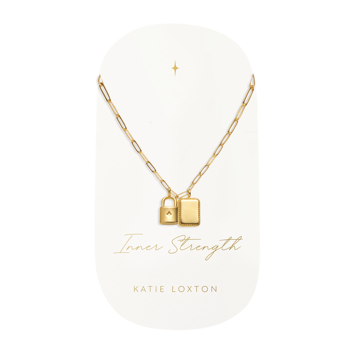 Inner Strength Gold Charm Necklace
