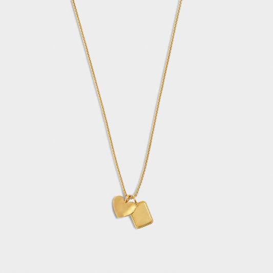 Mom Gold Charm Necklace