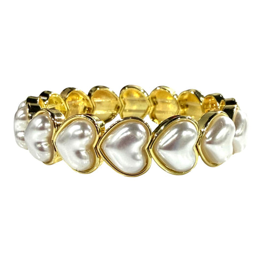 Love Notes Large Pearl Heart Bracelet