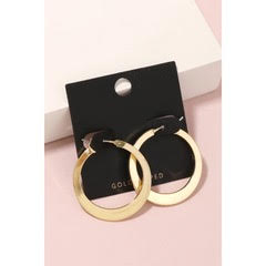 Gold Latch Hoop Earrings