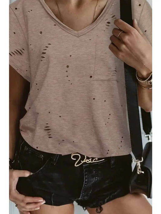 Darling Distressed Tee - Polished Boutique
