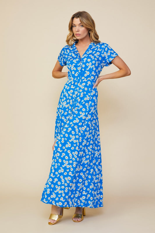 Fun Floral Maxi Dress - Polished Boutique