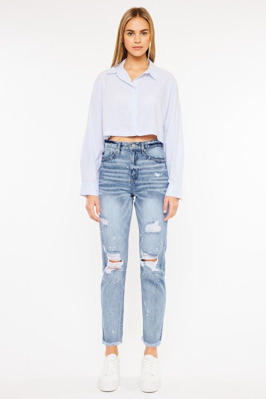 Kancan High Rise Slim Straight Jeans - Polished Boutique
