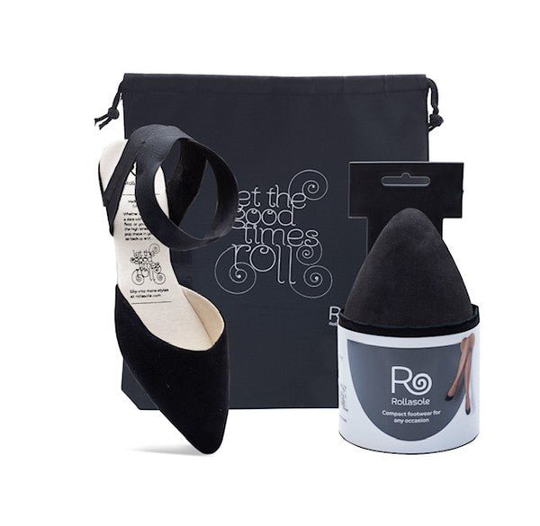 Rollasole Black Pointed Flats - Polished Boutique