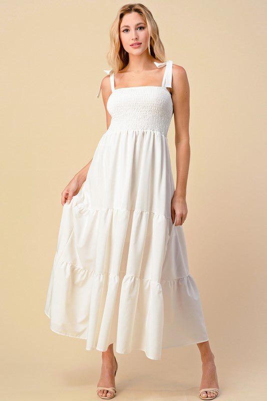 Ruffled Tiered Maxi Dress - Polished Boutique