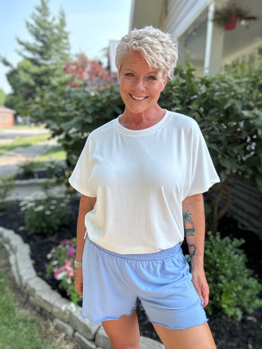 Smocked Waist Shorts - Polished Boutique