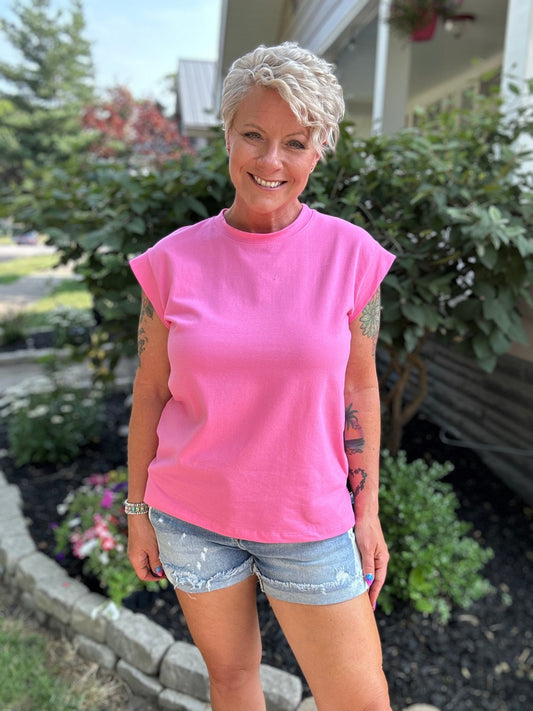 The Kira Short Sleeve Top - Polished Boutique
